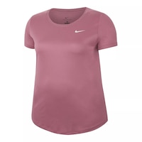 Nike Women's Plus Size Legend T Shirt Front_Three_Fourths_Angled_Left