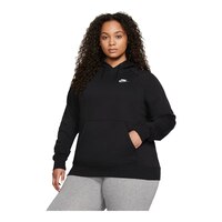 Nike Women's Essential Pullover Sweatshirt Hoodie, Fleece, Plus Size, Kangaroo Pocket Front_Three_Fourths_Angled_Left