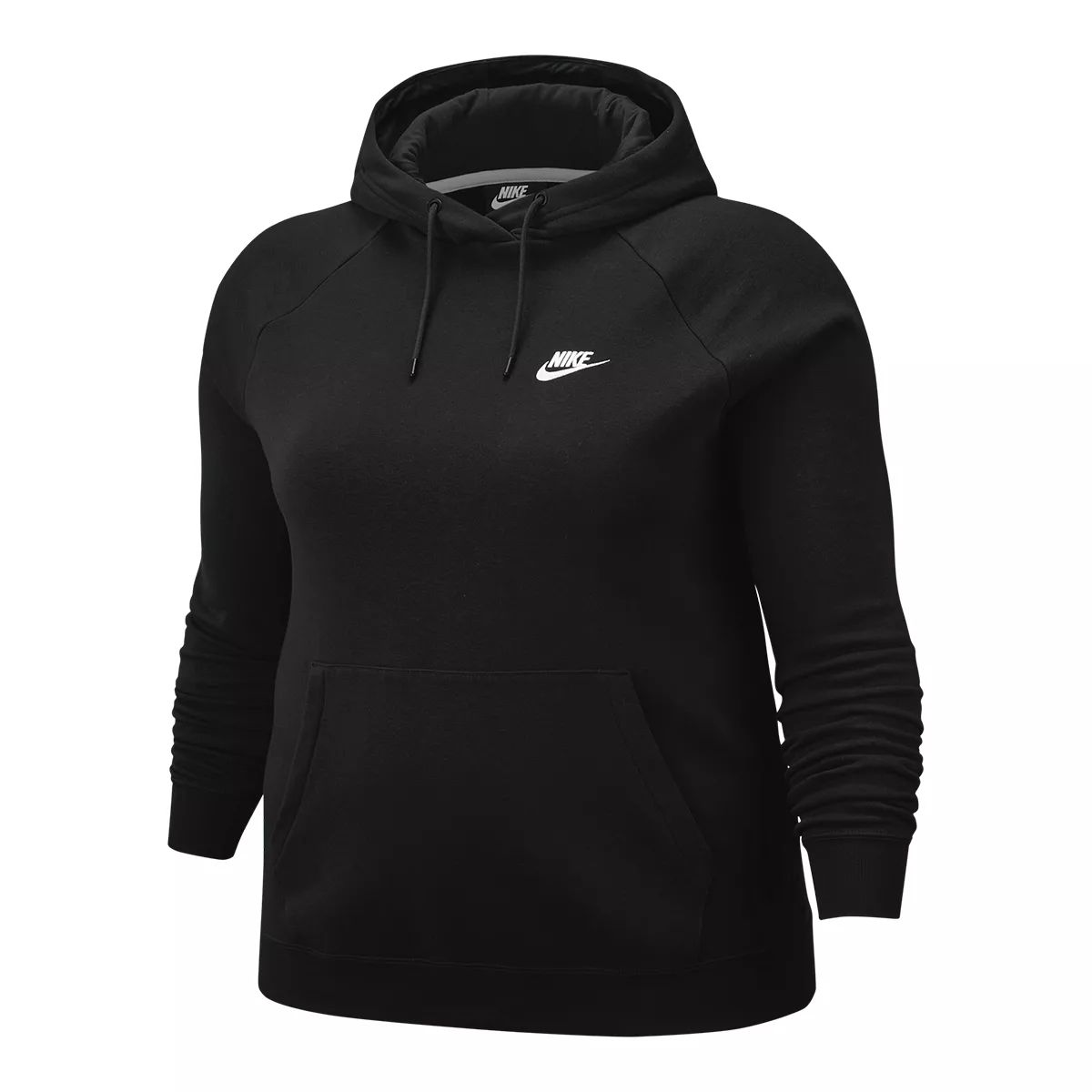 Nike Women's Essential Pullover Sweatshirt Hoodie, Fleece, Plus Size, Kangaroo Pocket