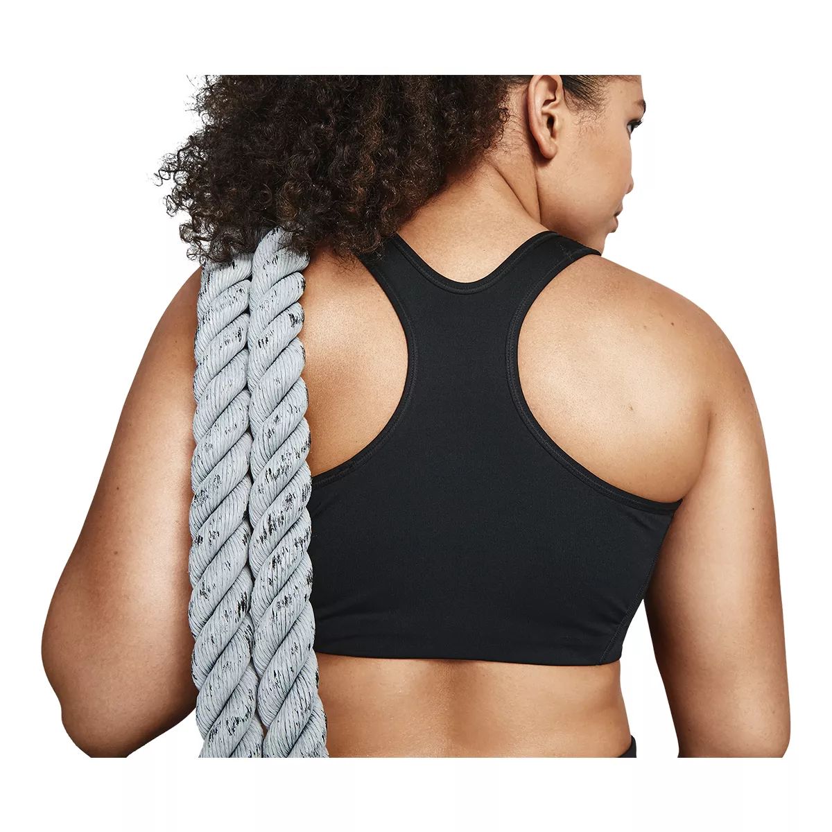 Nike Women's Swoosh Plus Size Sports Bra, Medium Impact, Padded