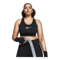 Nike Women's Swoosh Plus Size Sports Bra, Medium Impact, Padded Front_Flat