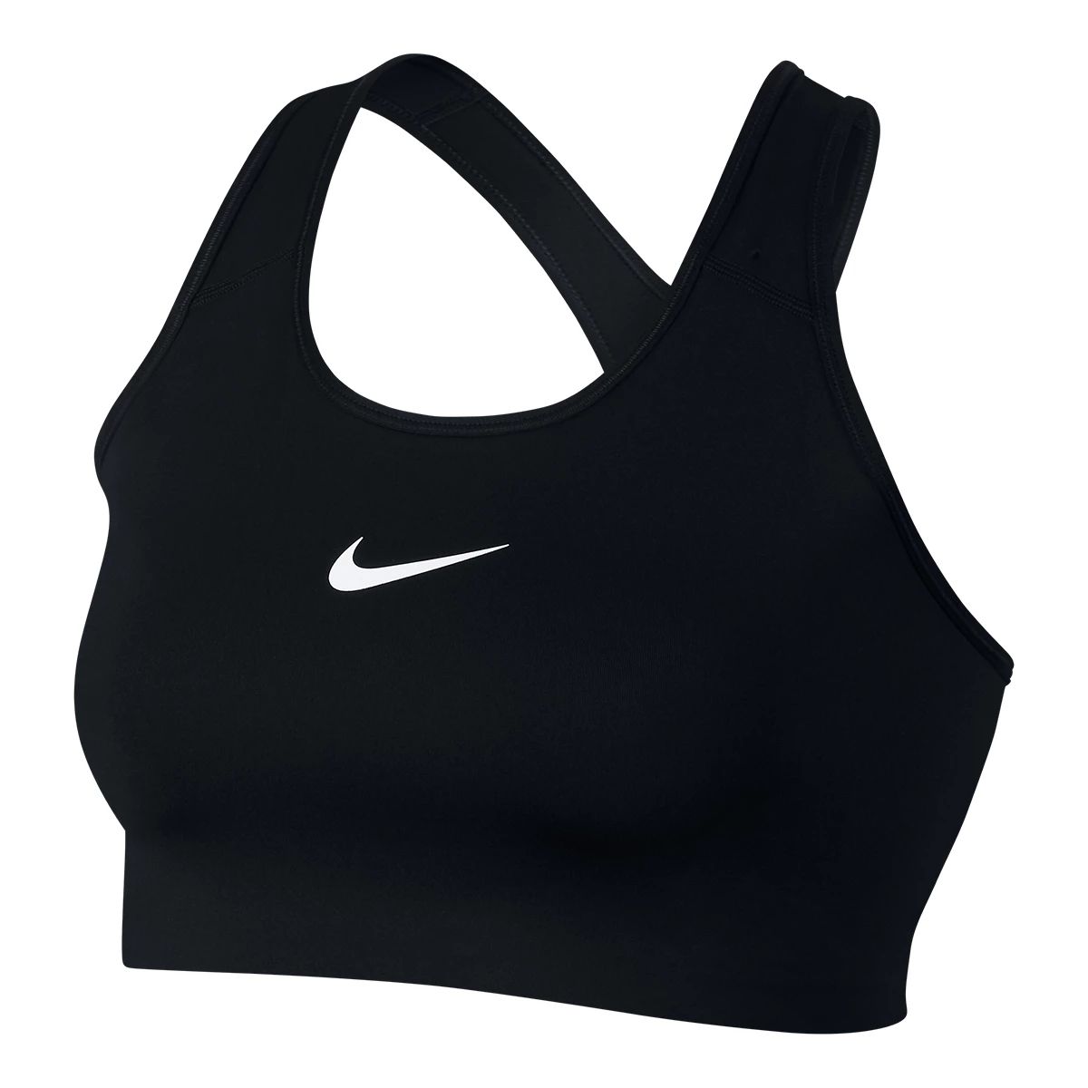 Nike Women's Swoosh Plus Size Sports Bra, Medium Impact, Padded