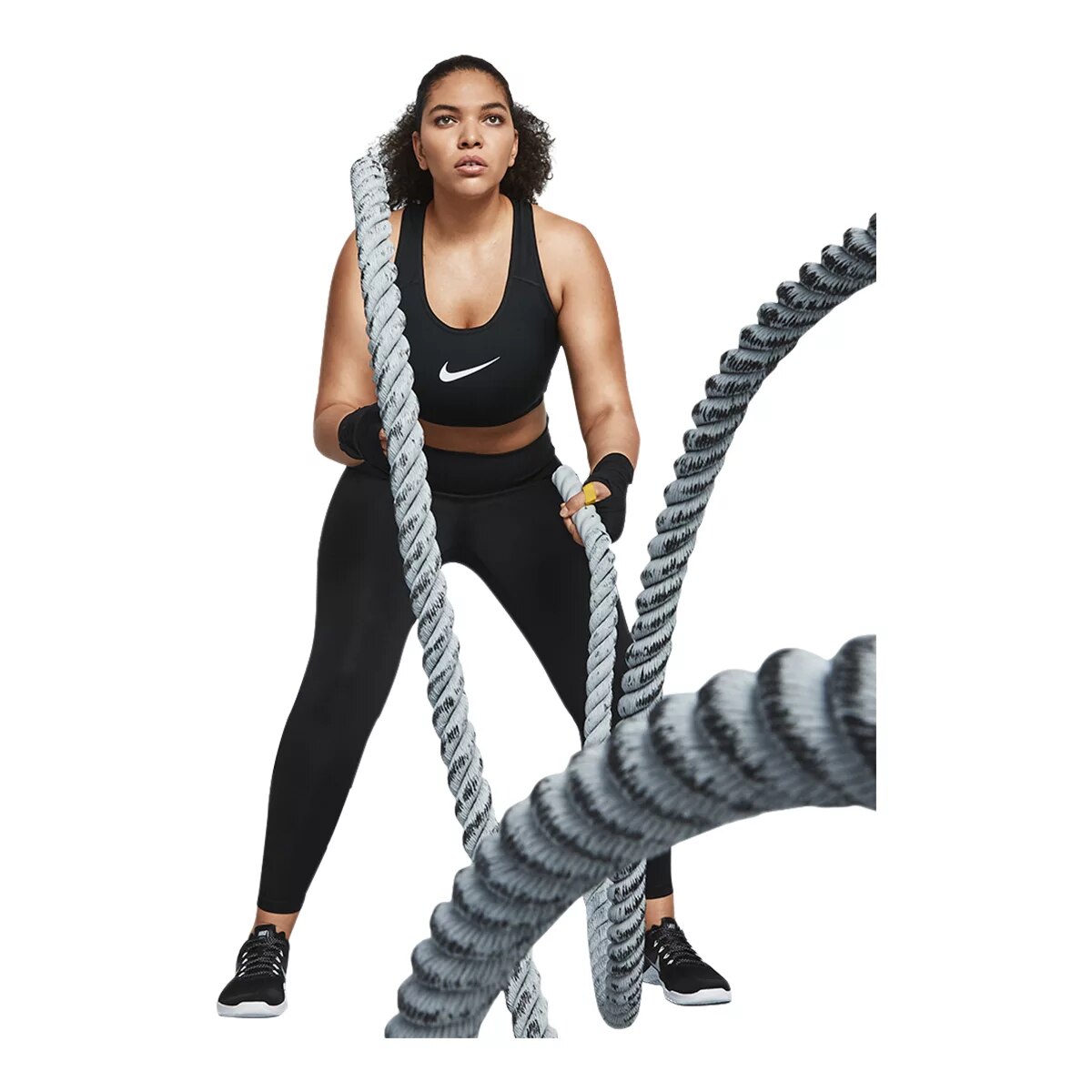 Nike Women's Swoosh Plus Size Sports Bra, Medium Impact, Padded