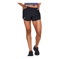 Under Armour Women's Run Fly By 2.0 2 In 1 Shorts Front_Three_Fourths_Angled_Right