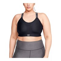 Under Armour Women's Infinity Sports Bra, High Impact, Padded Front_Flat
