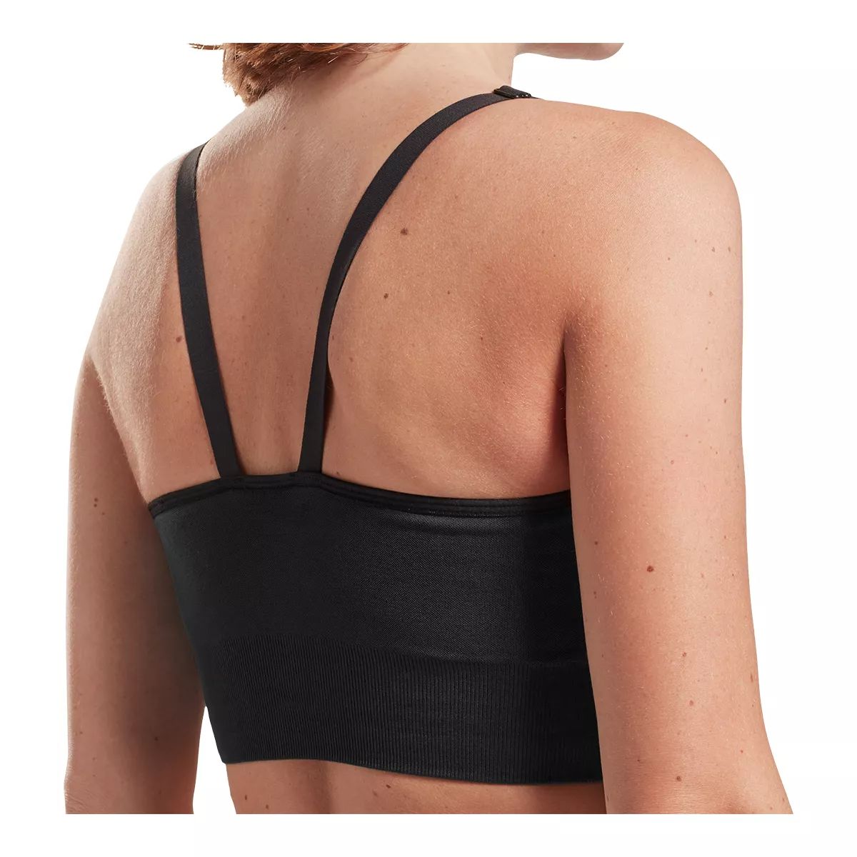 Reebok Women's Studio Maternity Nursing Sports Bra, Medium Impact, Removable Pads, Longline