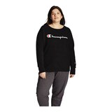 Champion Sportswear Women's Powerblend Crewneck Fleece Sweatshirt, Plus Size Front_Angled_Right