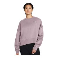 Nike Sportswear Women's Trend Fleece Crop Sweatshirt, Loose Fit Front_Flat