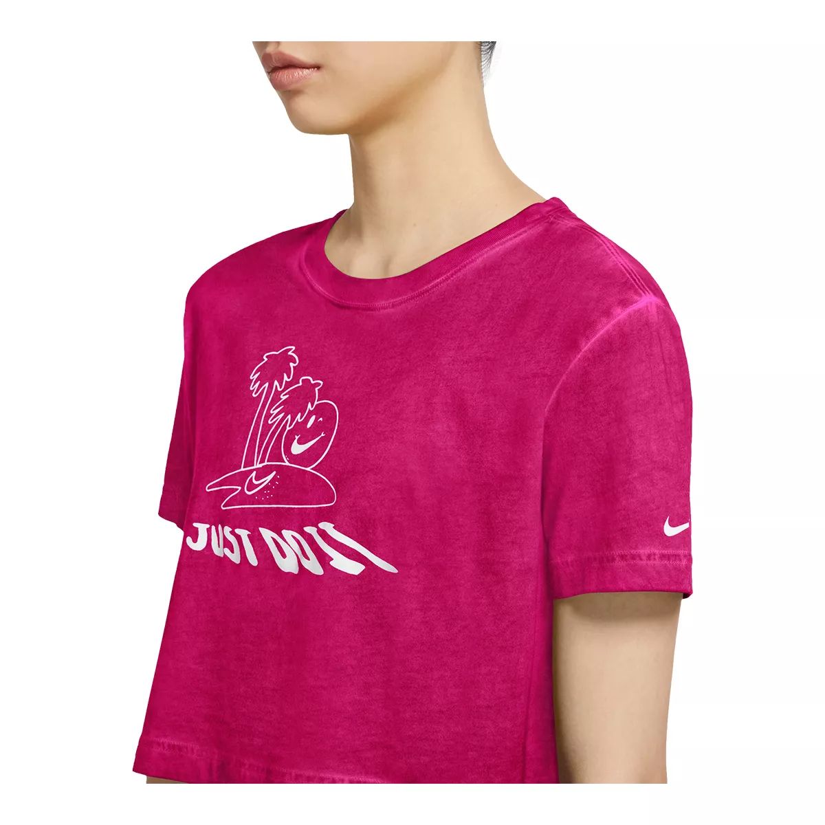 Nike Sportswear Women's Spring Break Cotton Crop T Shirt, Relaxed Fit