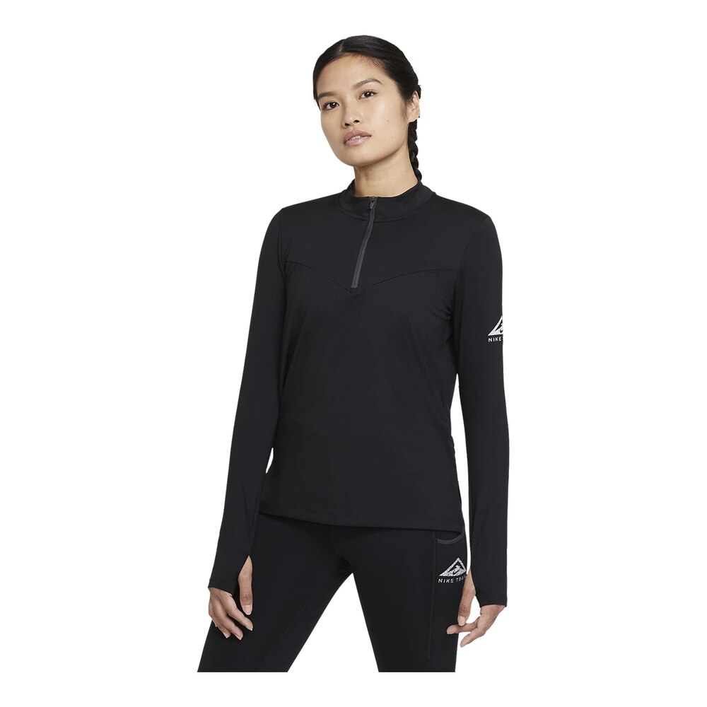 Nike dry element women's long sleeve running top best sale