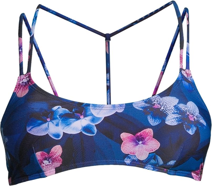 Ripzone Women's Antigua Floral Athletic Swimsuit Bikini Top, Sport