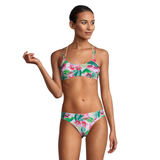 Ripzone Women's Antigua Floral Athletic Swimsuit Bikini Top, Sport Front_Flat