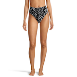 Ripzone Women's Crystal High Waisted Swimsuit Bikini Bottom, Beach Front_Flat