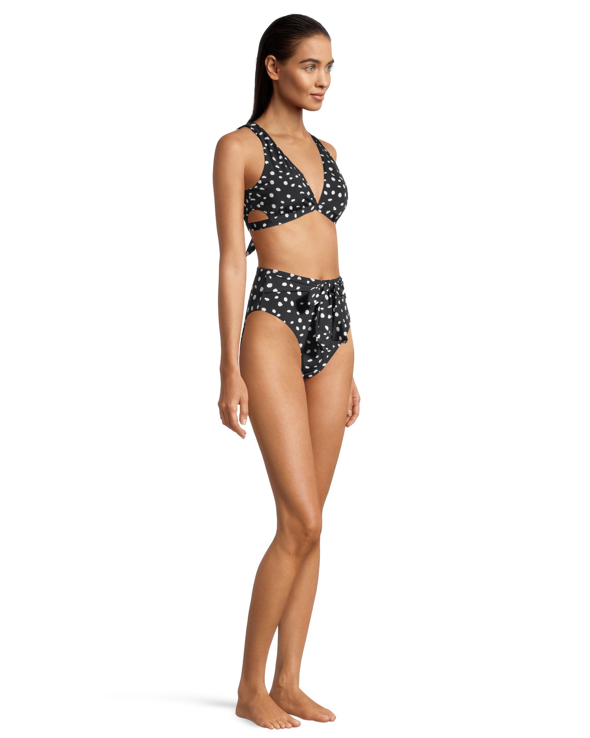 Ripzone Women's Crystal High Waisted Swimsuit Bikini Bottom, Beach