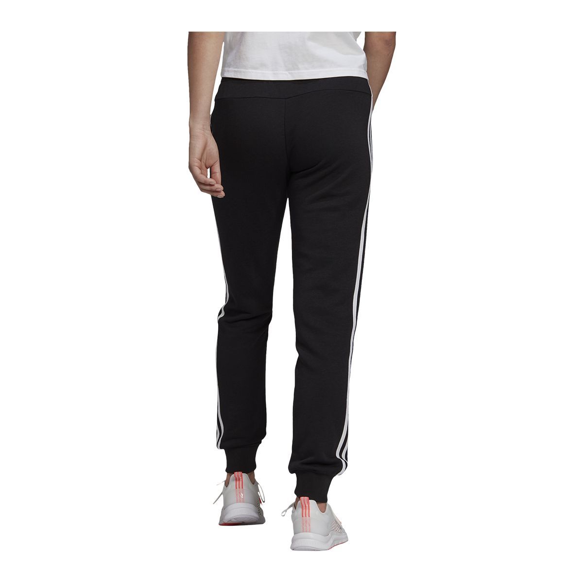 adidas Originals Women's Black Classic Slim Fit 3-Stripe SST Track Pants XS  S