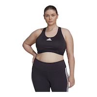 adidas Women's Plus Size Aeroknit Sports Bra Front_Flat