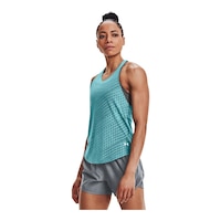 Under Armour Women's Streaker Runclipse Tank Top, Sleeveless, Sports, Running Front_Angled_Left