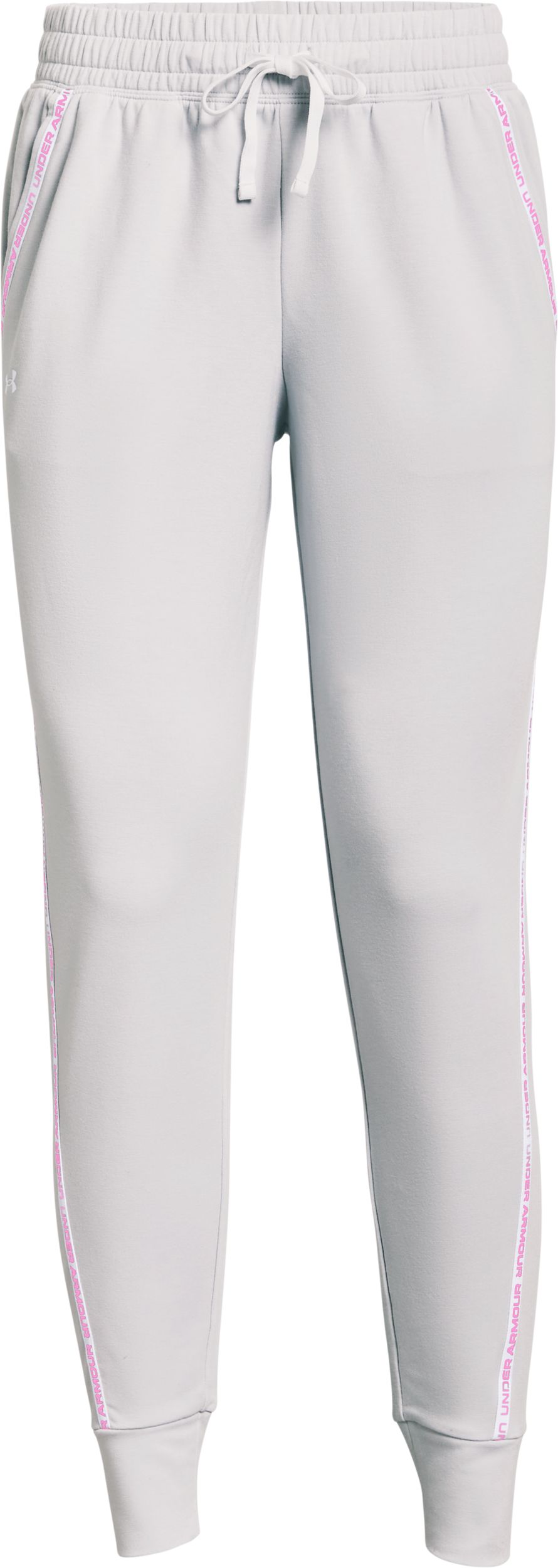 Under Armour Women's Rival Terry Taped Pants, Casual, Lounge, Stretch,