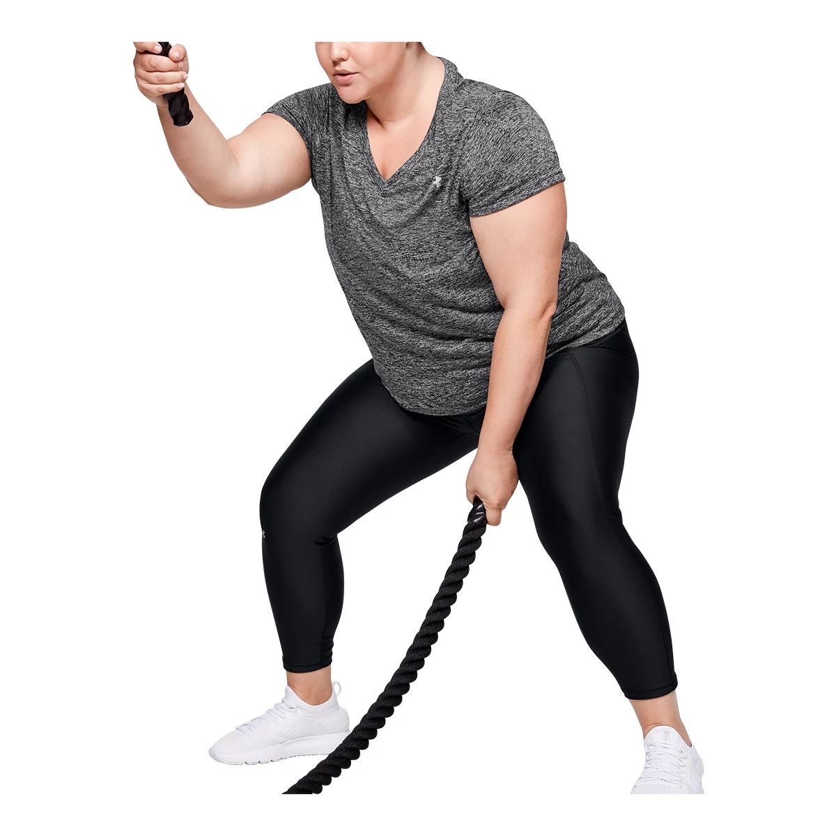 Under Armour Women's Plus Size Tech Twist V-Neck T Shirt