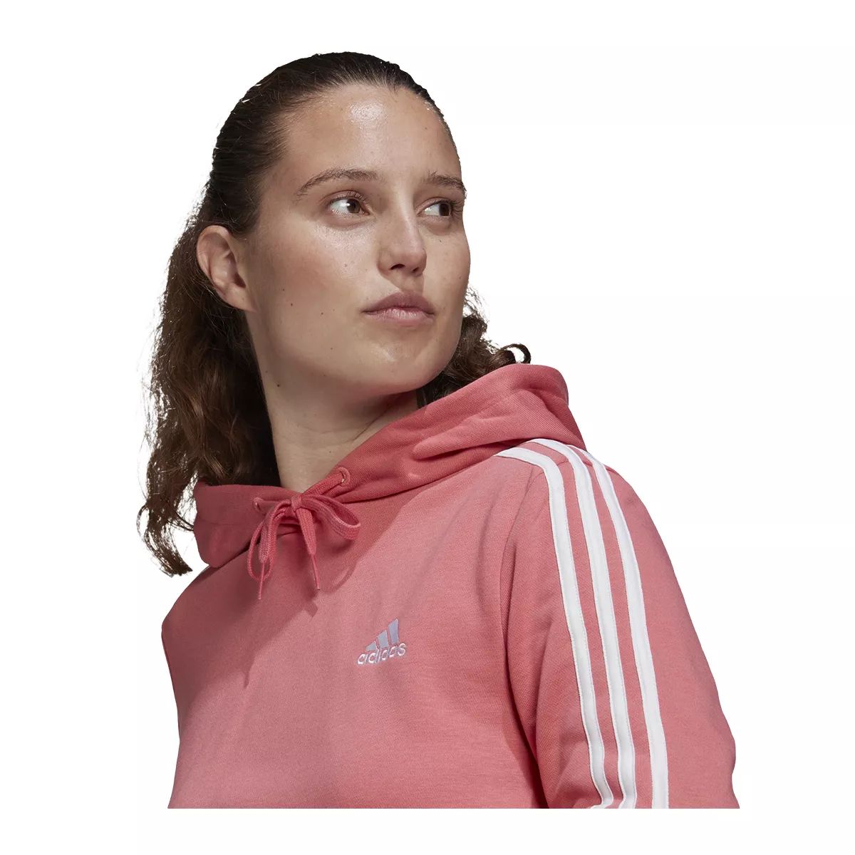 adidas Women's 3-Stripe Cropped Hoodie