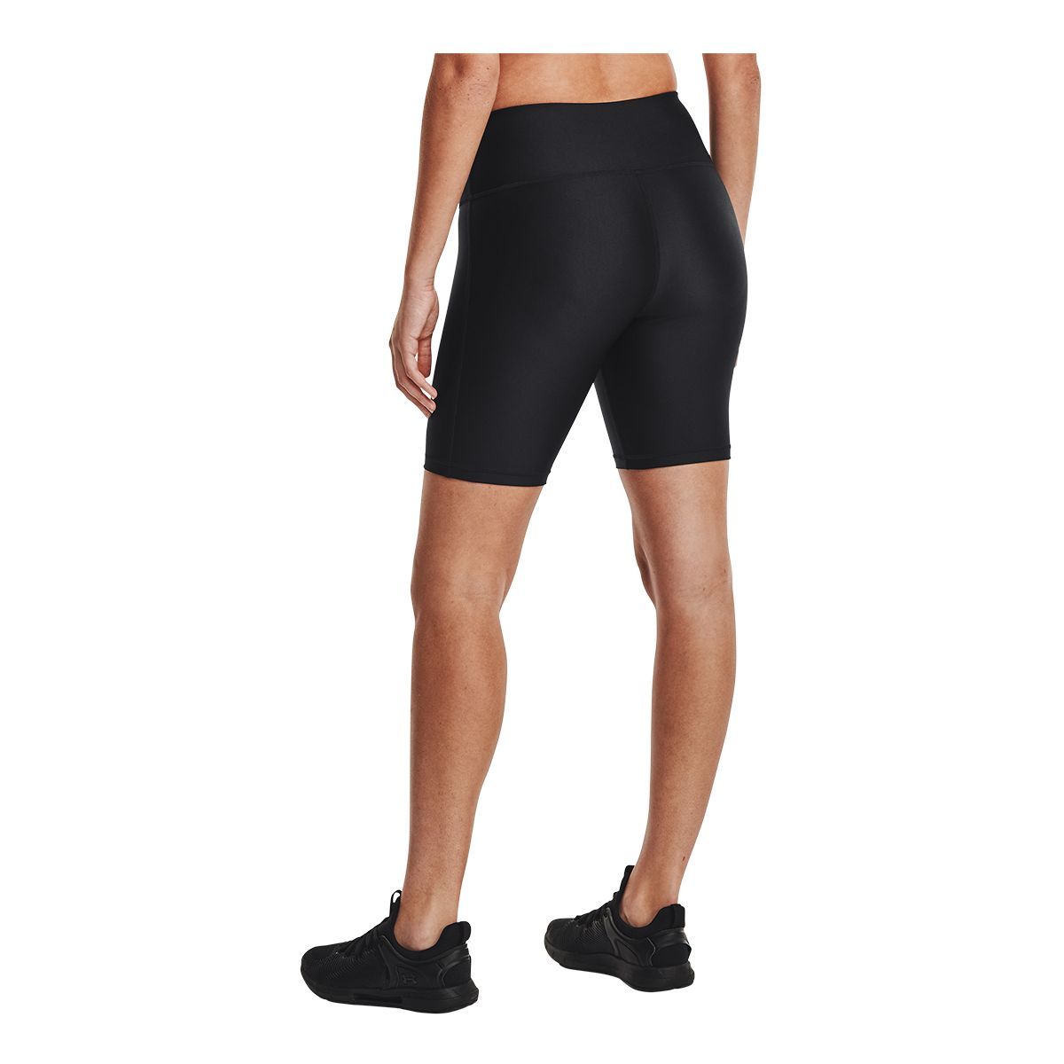 Buy UNDER ARMOUR Women Black & White Heat Gear Printed Training Shorts -  Shorts for Women 7610511