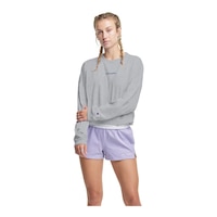 Champion Women's Midweight Crewneck Boyfriend Crop Sweatshirt Front_Flat
