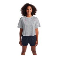 Champion Women's Sportswear Cropped Multi Logo T-Shirt Front_Flat