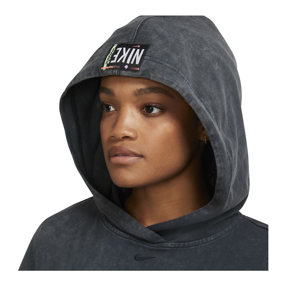 Nike Women's Wash Pullover Hoodie, Fleece, Oversized
