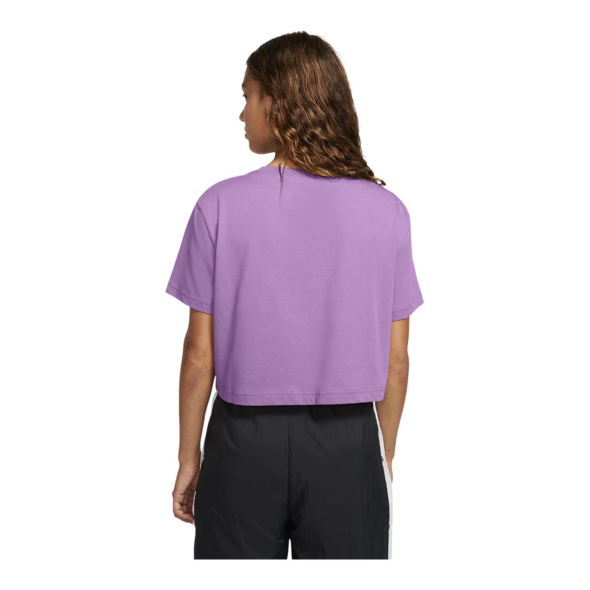 Nike Sportswear Women's Essential Cotton Crop T Shirt, Oversized