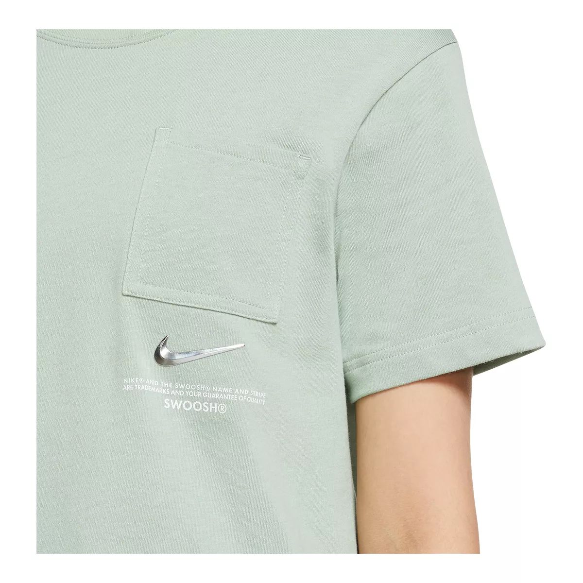 Nike Sportswear Women's Swoosh Cotton T Shirt, Relaxed Fit