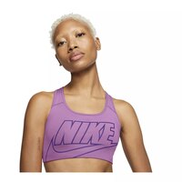 Nike Women's Swoosh Sports Bra, Medium Impact, Padded Front_Flat