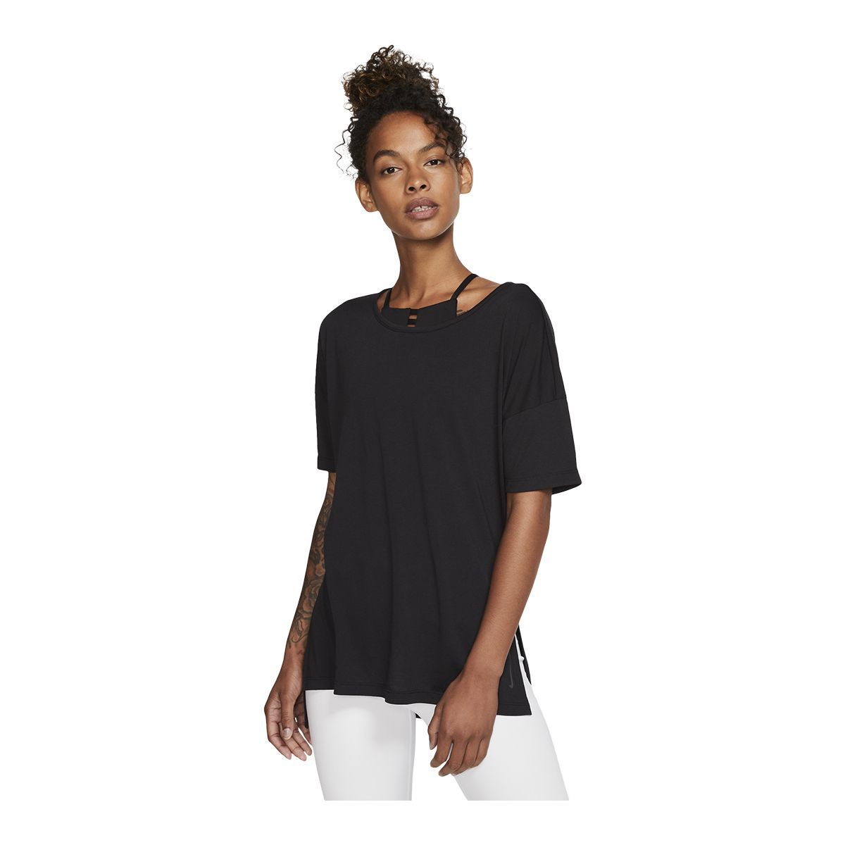 Nike Women's Yoga Layer T Shirt, Relaxed Fit | SportChek