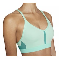 Nike Women's Indy V-Neck Sports Bra, Low Impact, Padded Front_Angled_Right