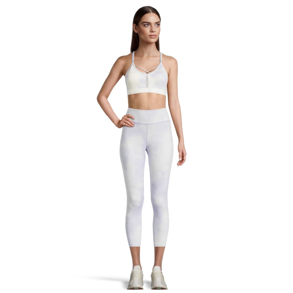 Nike Women's Indy Low Icon Clash Sky Dye Strappy Sports Bra