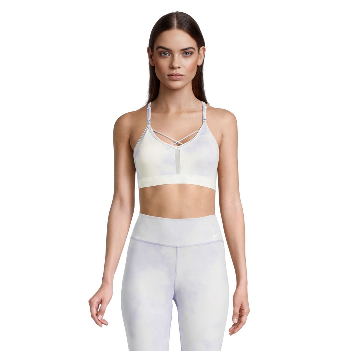 Nike Women's Indy Low Icon Clash Sky Dye Strappy Sports Bra