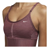 Nike Women's Indy Long Line Low Sports Bra Front_Angled_Left