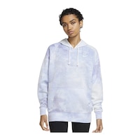 Nike Women's Plus Size Icon Clash Sky Dye Pullover Hoodie Front_Flat