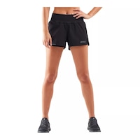 2XU Women's XVENT 2 In 1 3 Inch Shorts Front_Flat
