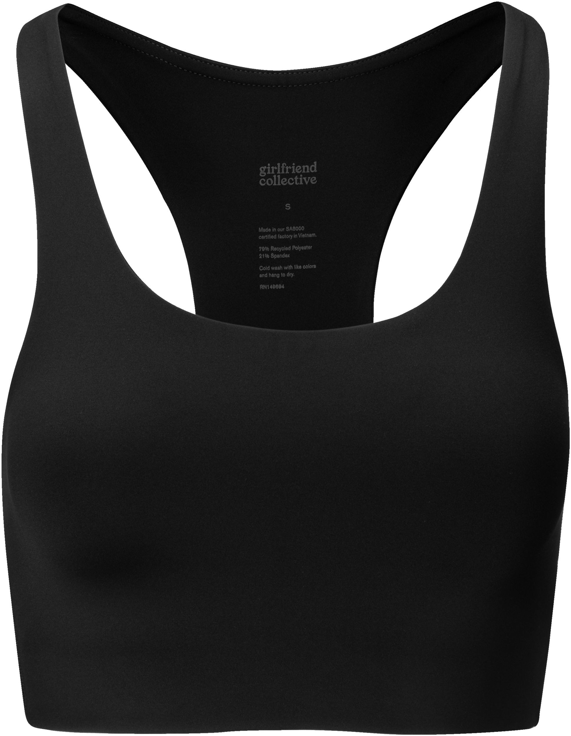 Girlfriend Collective Women's Paloma Sports Bra, Medium Impact, Longline