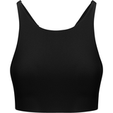 Girlfriend Collective Women's Topanga Sports Bra, Medium Impact, High Neckline Front_Flat