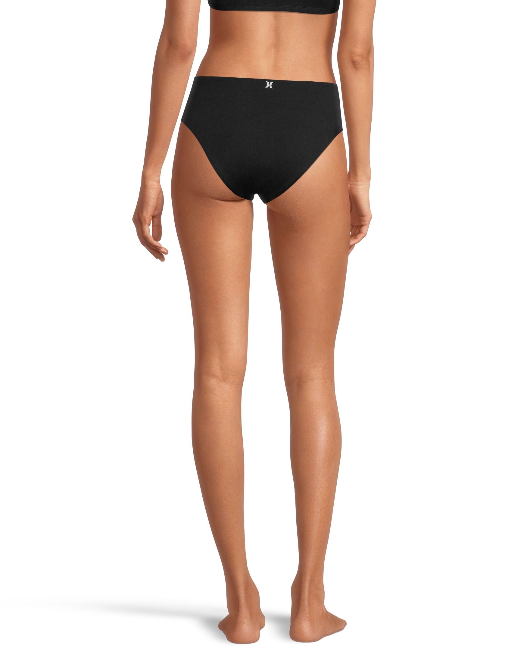 Hurley Women's Solid Full Coverage Swimsuit Bikini Bottom, Beach