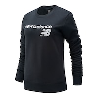 New Balance Women's Sport Core Fleece Sweatshirt Front_Angled_Left