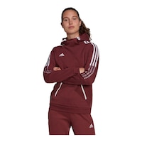adidas Women's Tiro 21 Winterized Hoodie Front_Angled_Left