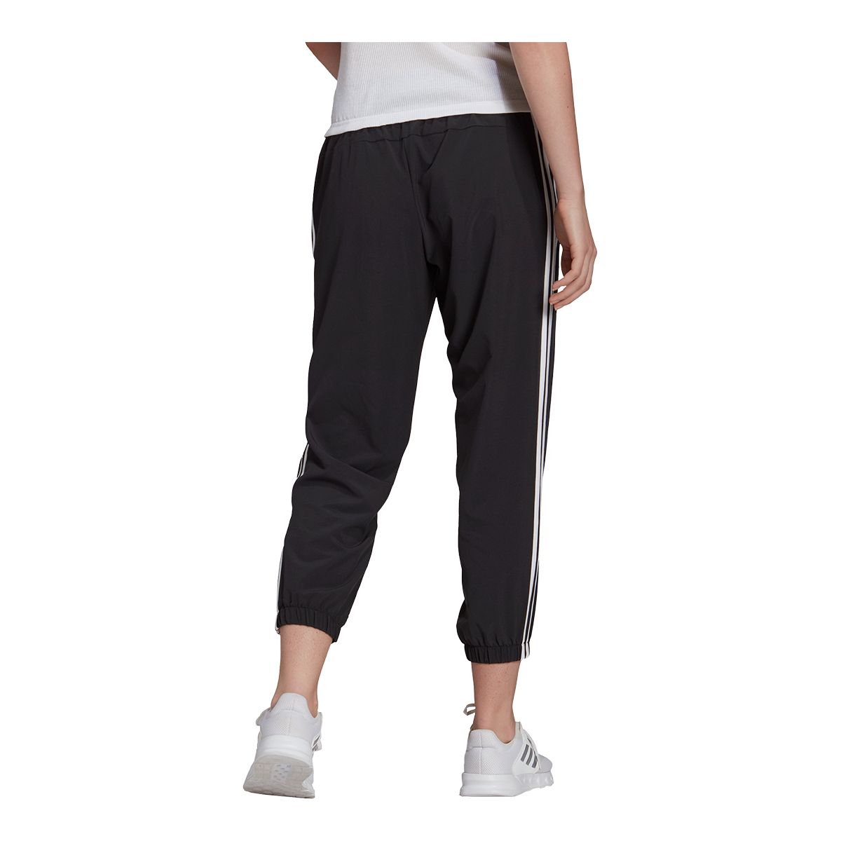 adidas Women's Sportswear 3-Stripe Woven 7/8 Pants