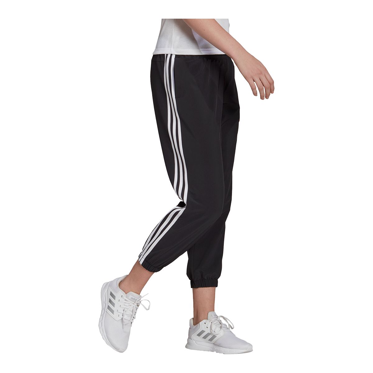 adidas Women's Sportswear 3-Stripe Woven 7/8 Pants