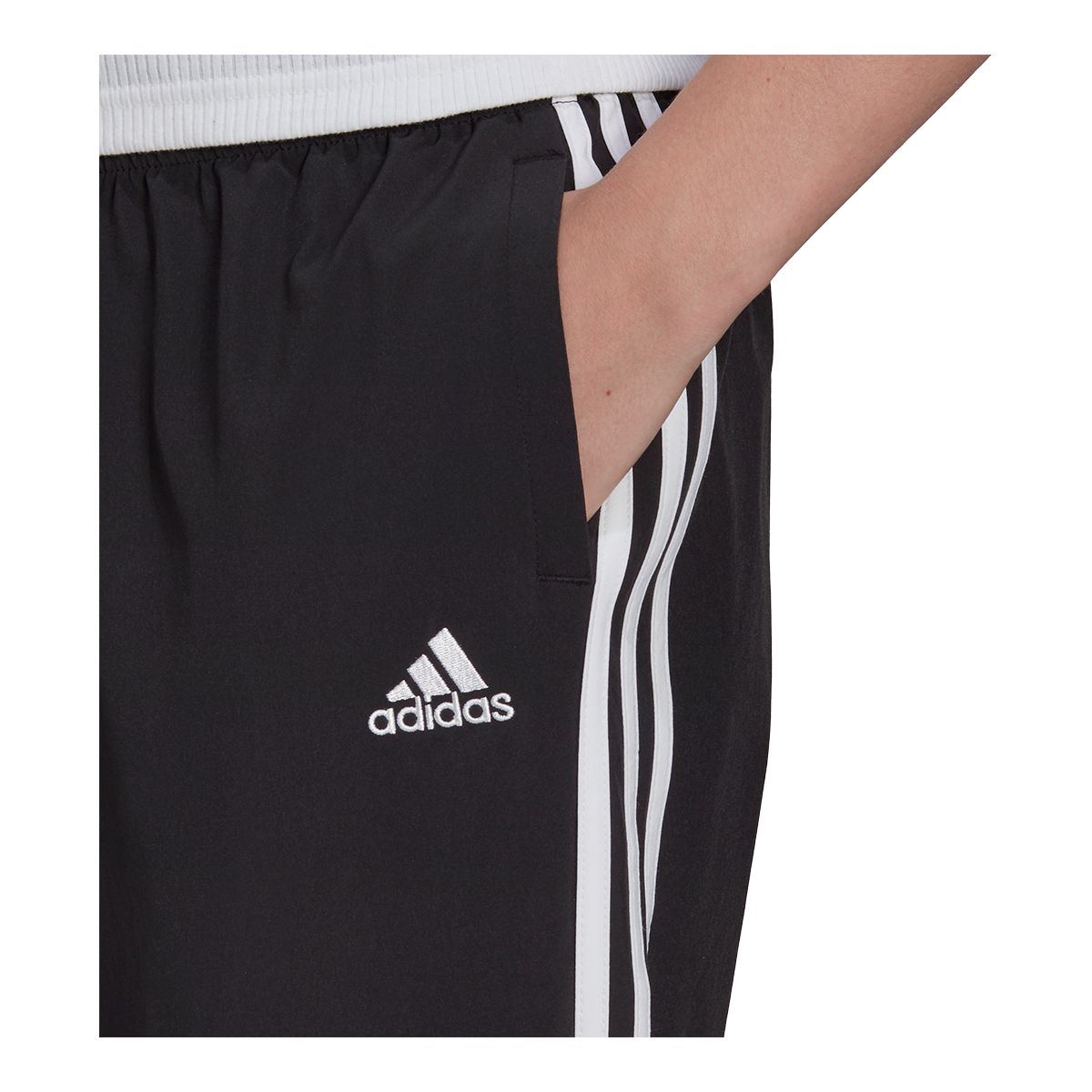 adidas Women's Sportswear 3-Stripe Woven 7/8 Pants