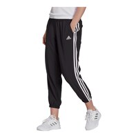 adidas Women's Sportswear 3-Stripe Woven 7/8 Pants Front_Angled_Left