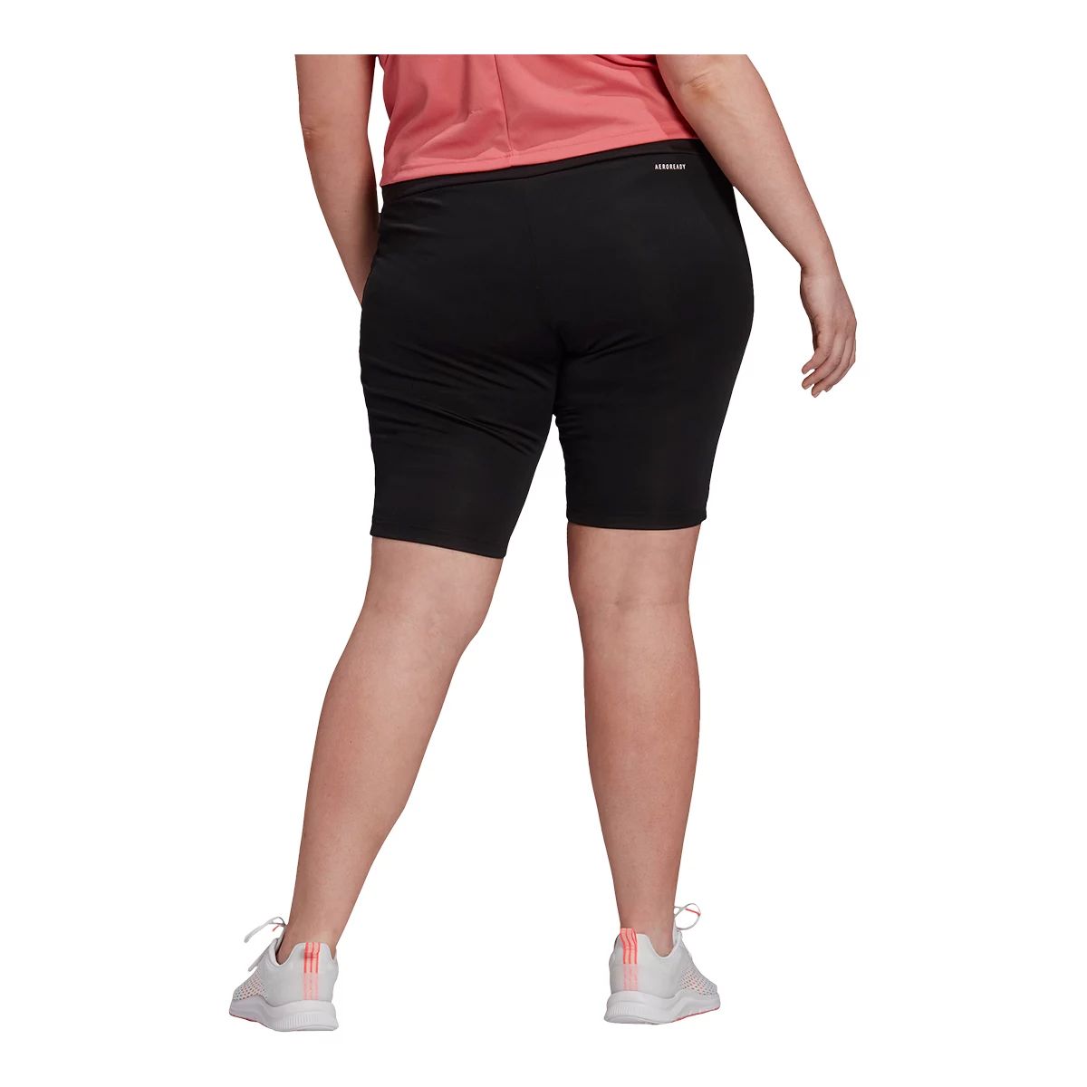 Adidas plus size biker shorts on sale