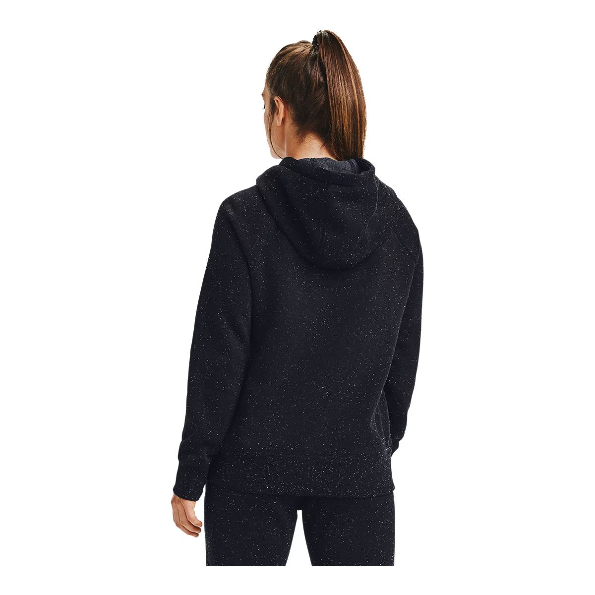 Under Armour Women's Rival Big Logo Pullover Hoodie, Fleece, Kangaroo Pocket