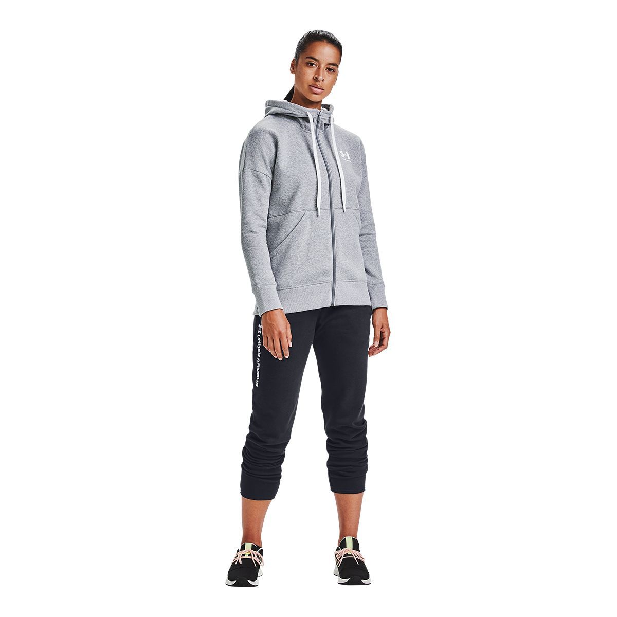 Under Armour Women's Rival Fleece Relaxed Joggers, Sweatpants, Casual, Training, Loose Fit